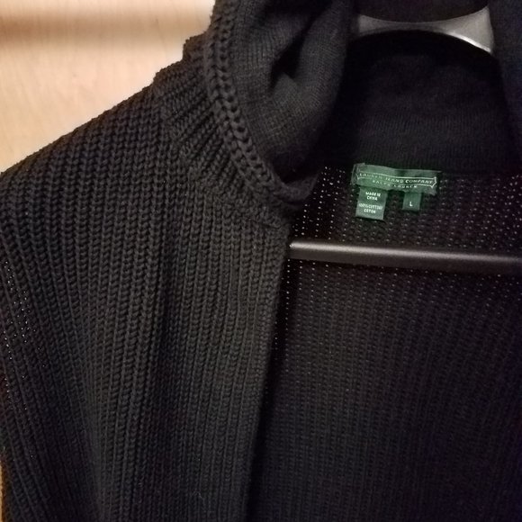 Ralph Lauren Knit Hooded Vest Size L - Picture 3 of 3